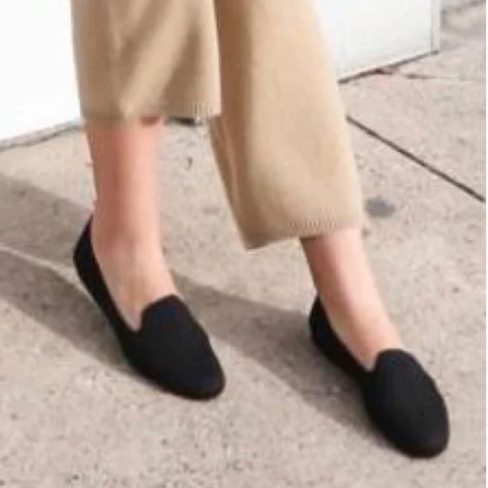 Rothy's The Loafer Black Solid Classic Sustainable Comfort Knit Size 8